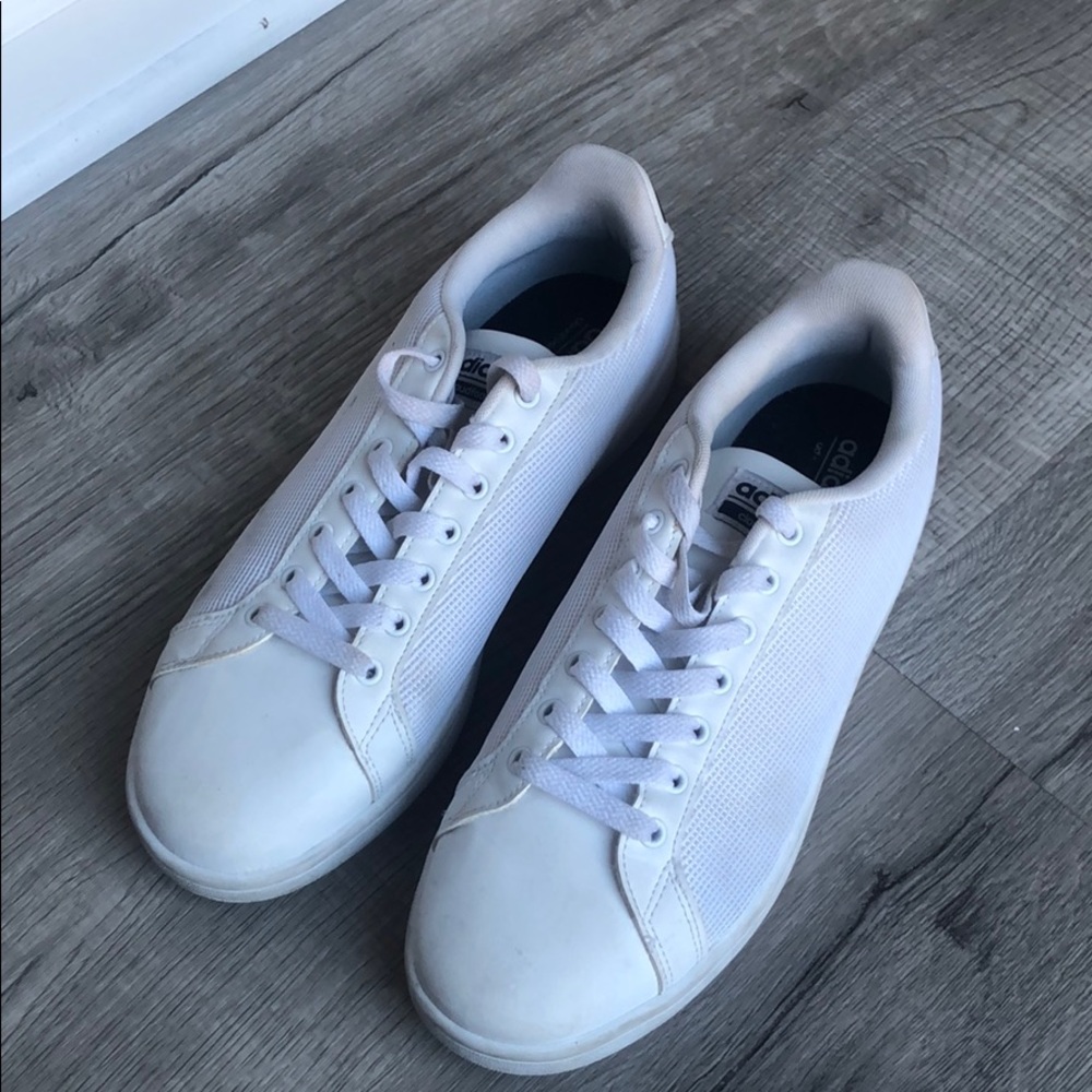 Adidas cloudfoam white sneakers